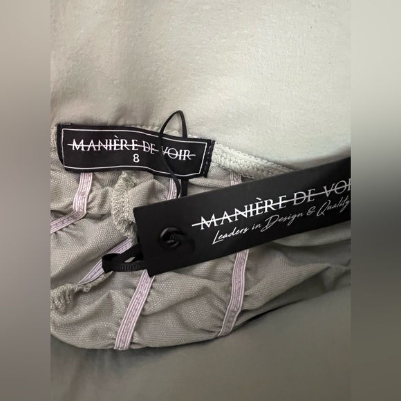 Manière De Voir - NWT - Chic, ruched, high-waisted bike style shorts. XS -S - Picture 4 of 4